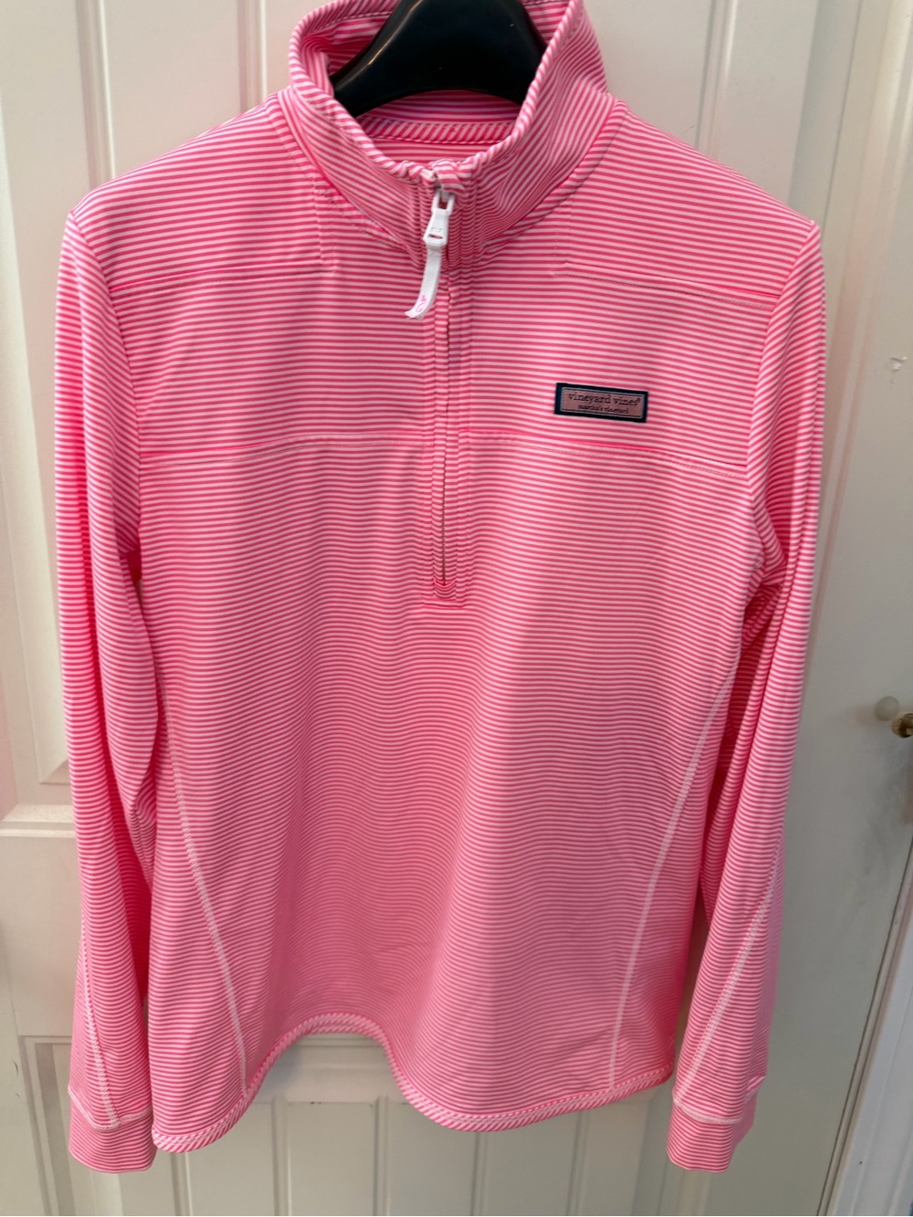 Vineyard Vines Pink and White Striped Top